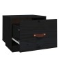 vidaXL Mesita de noche madera maciza de pino negro 40x34x35 cm vidaXL Mesita de noche madera maciza de pino negro 40x34x35 cm