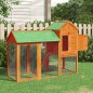 vidaXL Gallinero madera maciza de pino marrón 193x65x117 cm vidaXL Gallinero madera maciza de pino marrón 193x65x117 cm