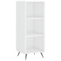 vidaXL Estantería madera de ingeniería blanco brillo 34,5x32,5x90 cm vidaXL Estantería madera de ingeniería blanco brillo 34,5x32,5x90 cm