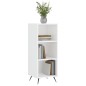 vidaXL Estantería madera de ingeniería blanco brillo 34,5x32,5x90 cm vidaXL Estantería madera de ingeniería blanco brillo 34,5x32,5x90 cm