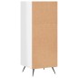 vidaXL Estantería madera de ingeniería blanco brillo 34,5x32,5x90 cm vidaXL Estantería madera de ingeniería blanco brillo 34,5x32,5x90 cm