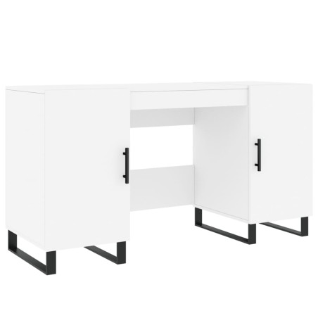 vidaXL Escritorio madera de ingeniería blanco 140x50x75 cm