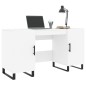 vidaXL Escritorio madera de ingeniería blanco 140x50x75 cm vidaXL Escritorio madera de ingeniería blanco 140x50x75 cm