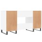 vidaXL Escritorio madera de ingeniería blanco 140x50x75 cm vidaXL Escritorio madera de ingeniería blanco 140x50x75 cm