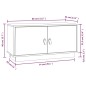 vidaXL Mueble de TV de madera maciza de pino gris 80x34x40 cm
