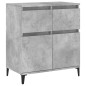 vidaXL Aparador de madera contrachapada gris hormigón 60x35x70 cm vidaXL Aparador de madera contrachapada gris hormigón 60x35x70 cm