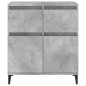 vidaXL Aparador de madera contrachapada gris hormigón 60x35x70 cm vidaXL Aparador de madera contrachapada gris hormigón 60x35x70 cm