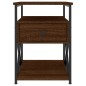 vidaXL Mesita de noche madera de ingeniería marrón roble 40x42x55 cm vidaXL Mesita de noche madera de ingeniería marrón roble 40x42x55 cm