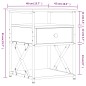 vidaXL Mesita de noche madera de ingeniería marrón roble 40x42x55 cm vidaXL Mesita de noche madera de ingeniería marrón roble 40x42x55 cm