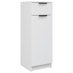vidaXL Armario de baño madera contrachapada blanco 32x34x90 cm