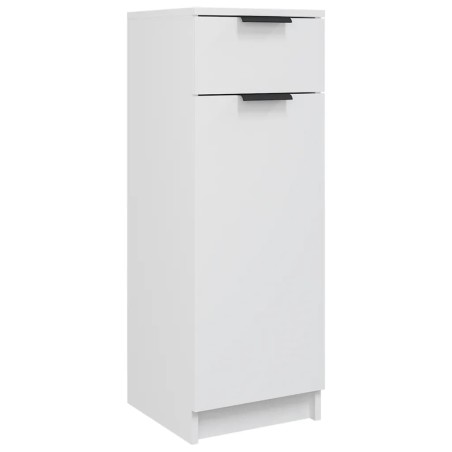 vidaXL Armario de baño madera contrachapada blanco 32x34x90 cm