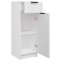 vidaXL Armario de baño madera contrachapada blanco 32x34x90 cm vidaXL Armario de baño madera contrachapada blanco 32x34x90 cm