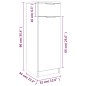 vidaXL Armario de baño madera contrachapada blanco 32x34x90 cm vidaXL Armario de baño madera contrachapada blanco 32x34x90 cm