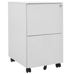 vidaXL Armario archivador acero gris claro 39x45x67 cm