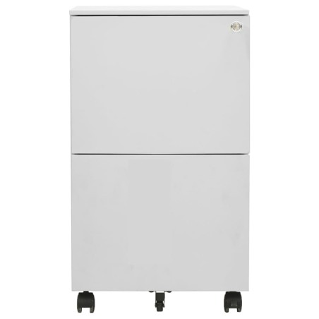 vidaXL Armario archivador acero gris claro 39x45x67 cm
