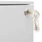 vidaXL Armario archivador acero gris claro 39x45x67 cm vidaXL Armario archivador acero gris claro 39x45x67 cm