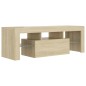 vidaXL Mueble de TV con luces LED roble Sonoma 120x35x40 cm