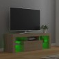 vidaXL Mueble de TV con luces LED roble Sonoma 120x35x40 cm