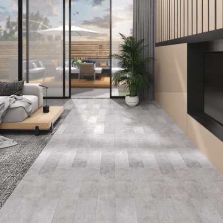 vidaXL Lamas para suelo de PVC autoadhesivas gris tierra 5,02 m² 2mm