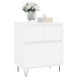 vidaXL Aparador de madera contrachapada blanco 60x35x70 cm vidaXL Aparador de madera contrachapada blanco 60x35x70 cm