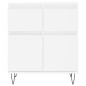 vidaXL Aparador de madera contrachapada blanco 60x35x70 cm vidaXL Aparador de madera contrachapada blanco 60x35x70 cm