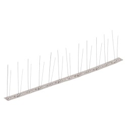 vidaXL Set de 20 hileras pinchos contra pájaros y palomas 2 filas 10 m