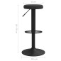 vidaXL Taburetes de cocina 2 unidades terciopelo negro vidaXL Taburetes de cocina 2 unidades terciopelo negro