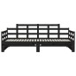 vidaXL Sofá cama extraíble madera maciza de pino negro 2x(80x200) cm vidaXL Sofá cama extraíble madera maciza de pino negro 2x(80x200) cm