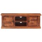 vidaXL Mueble de TV con puertas madera maciza de acacia 112x30x40 cm vidaXL Mueble de TV con puertas madera maciza de acacia 112x30x40 cm