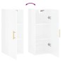 vidaXL Armario de pared blanco brillante 34,5x34x90 cm vidaXL Armario de pared blanco brillante 34,5x34x90 cm