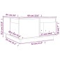 vidaXL Mesa de centro madera maciza de pino 60x61x32,5 cm vidaXL Mesa de centro madera maciza de pino 60x61x32,5 cm