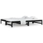 vidaXL Sofá cama extraíble madera maciza de pino negro 2x(90x190) cm vidaXL Sofá cama extraíble madera maciza de pino negro 2x(90x190) cm