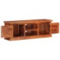 vidaXL Mueble de TV con puertas madera maciza de acacia 112x30x40 cm vidaXL Mueble de TV con puertas madera maciza de acacia 112x30x40 cm