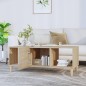 vidaXL Mesa de centro madera contrachapada roble Sonoma 102x50x40 cm vidaXL Mesa de centro madera contrachapada roble Sonoma 102x50x40 cm