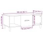 vidaXL Mesa de centro madera contrachapada roble Sonoma 102x50x40 cm vidaXL Mesa de centro madera contrachapada roble Sonoma 102x50x40 cm