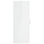 vidaXL Armario de pared blanco brillante 34,5x34x90 cm