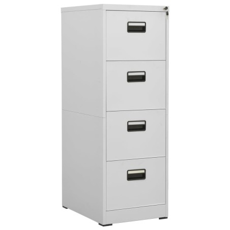 vidaXL Armario archivador de acero gris claro 46x62x133 cm