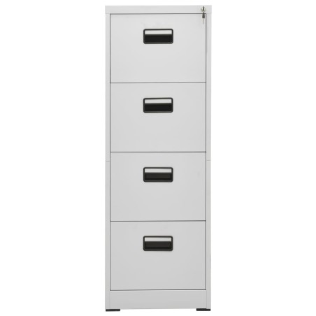 vidaXL Armario archivador de acero gris claro 46x62x133 cm