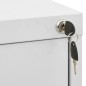 vidaXL Armario archivador de acero gris claro 46x62x133 cm