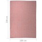vidaXL Alfombra de exterior de tejido plano rojo 140x200 cm vidaXL Alfombra de exterior de tejido plano rojo 140x200 cm