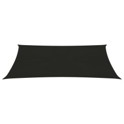 vidaXL Toldo de vela negro HDPE 160 g/m² 2x4,5 m