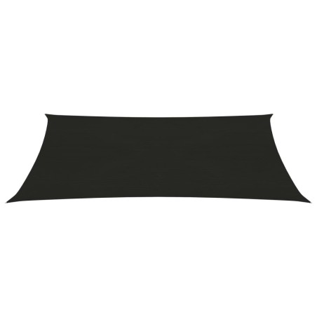 vidaXL Toldo de vela negro HDPE 160 g/m² 2x4,5 m