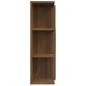 vidaXL Armario con espejo baño madera marrón roble 80x20,5x64 cm vidaXL Armario con espejo baño madera marrón roble 80x20,5x64 cm