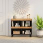 vidaXL Armario auxiliar de madera maciza de mango 85x33x75 cm