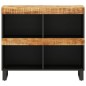 vidaXL Armario auxiliar de madera maciza de mango 85x33x75 cm
