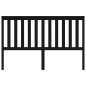 vidaXL Cabecero de cama madera maciza de pino negro 166x4x100 cm vidaXL Cabecero de cama madera maciza de pino negro 166x4x100 cm