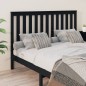 vidaXL Cabecero de cama madera maciza de pino negro 166x4x100 cm vidaXL Cabecero de cama madera maciza de pino negro 166x4x100 cm