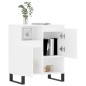 vidaXL Aparador de madera contrachapada blanco 60x35x70 cm vidaXL Aparador de madera contrachapada blanco 60x35x70 cm
