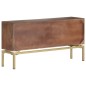 vidaXL Aparador de madera maciza de mango 120x29x60 cm