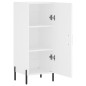 vidaXL Aparador madera de ingeniería blanco 34,5x34x90 cm vidaXL Aparador madera de ingeniería blanco 34,5x34x90 cm